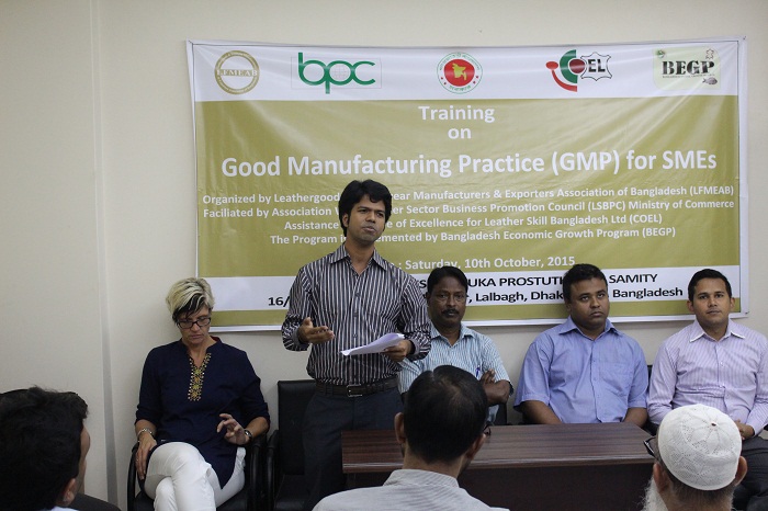 Training on Good Manufacturing Practice (GMP) for SMEs_28th January-2016